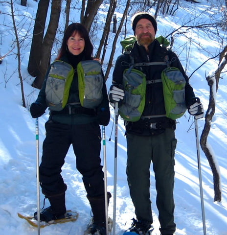 Rich and Genie snowshoeing