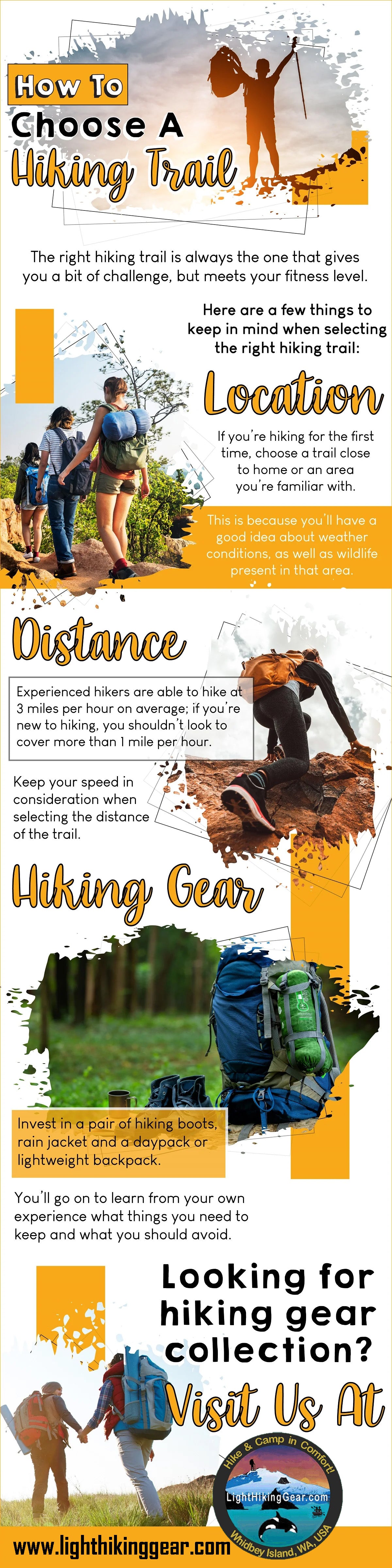 How To Choose A Hiking Trail | Infographic
