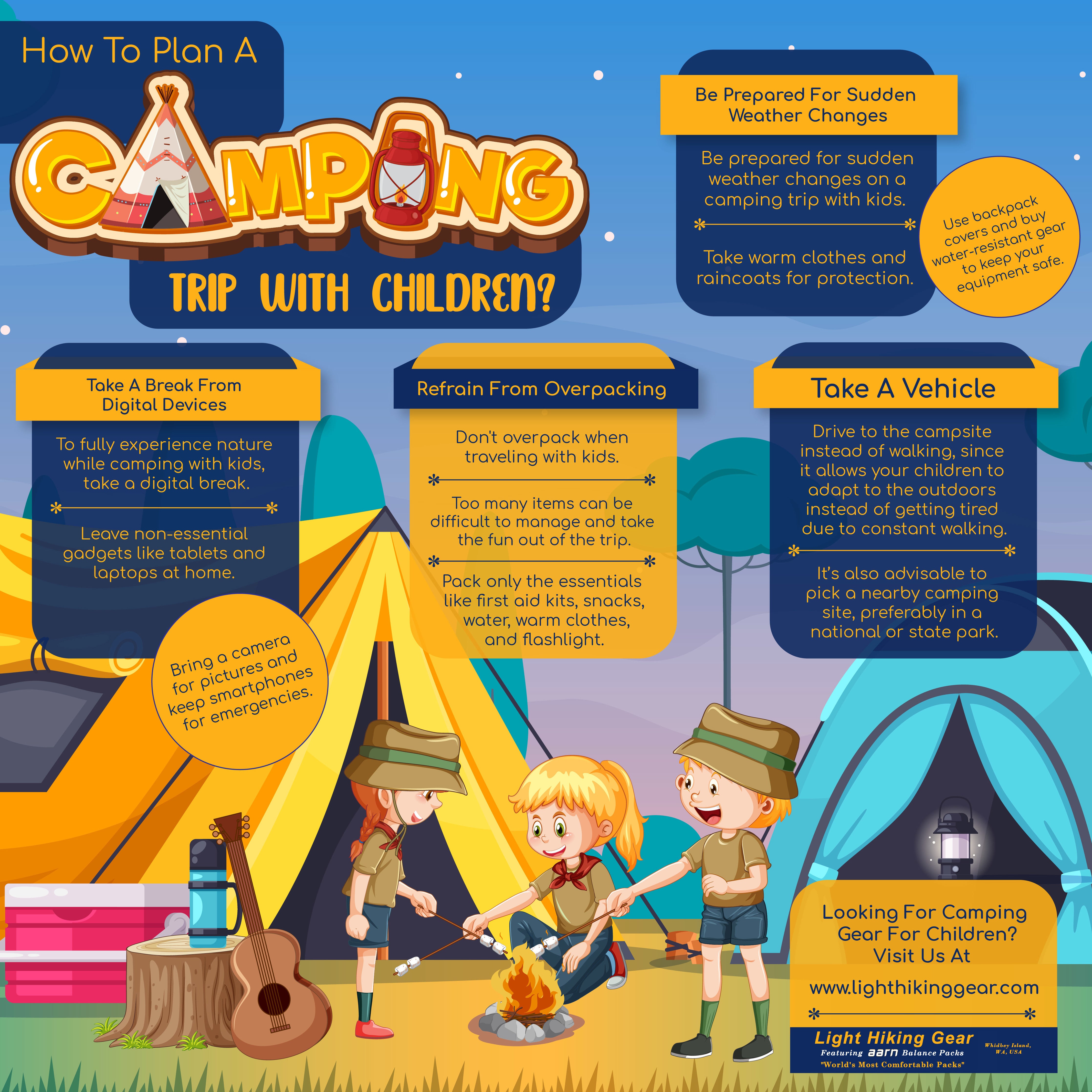 How To Plan A Camping Trip With Children?