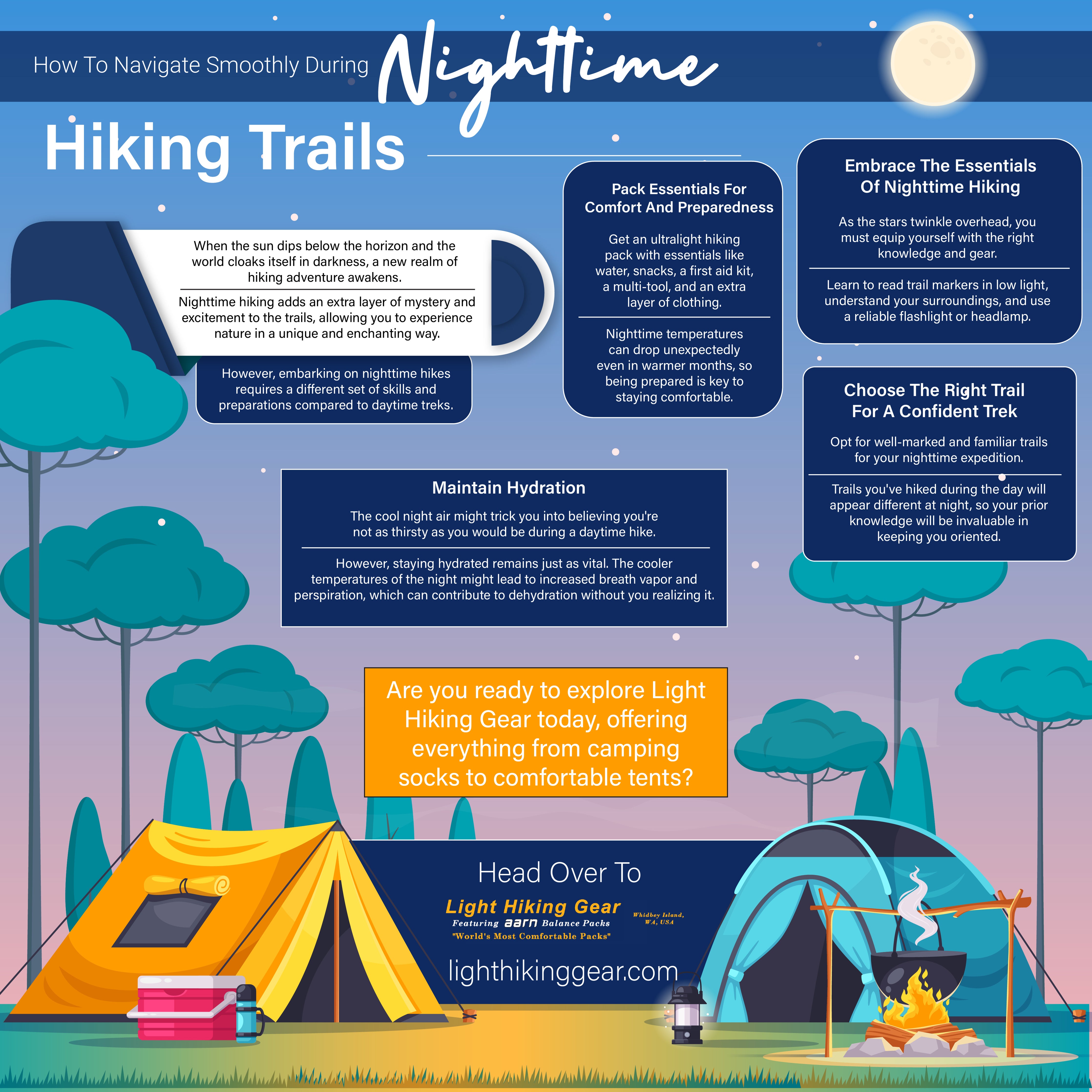 How to Navigate Smoothly During Nighttime Hiking Trails