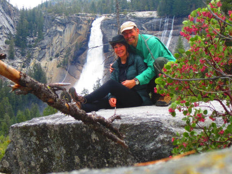 Rich & Genie ovelooking Nevada Fall - Apr 2017