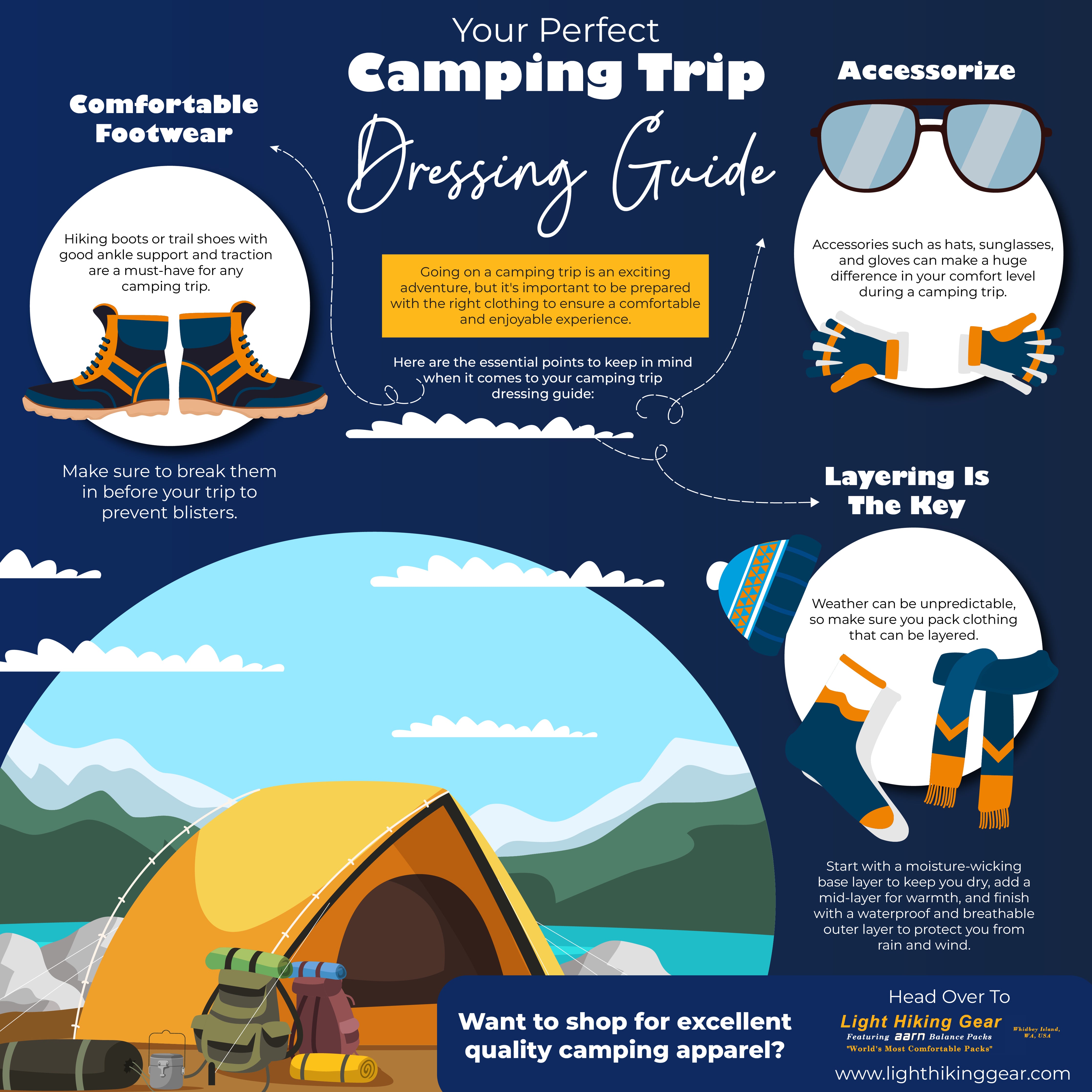 Your Entire Guide for Dressing Perfectly on a Camping Trip – Light Hiking  Gear