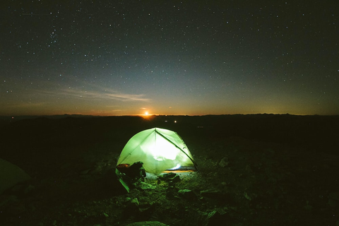 camping during the night.