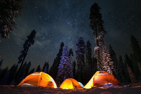 Tents under the starry sky