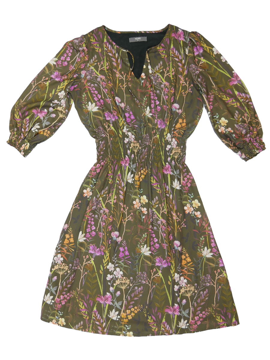 Anza-Borrego sustainable dress with floral print - VILDNIS