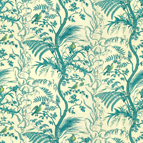 Brunschwig & Fils New Athos Spring/Aqua Fabric