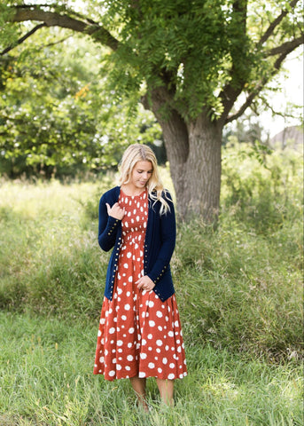 Classic Snap Button Cardigan 