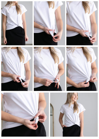 Ung lide Accord How to tie a t-shirt, two easy ways! – Inherit Co.