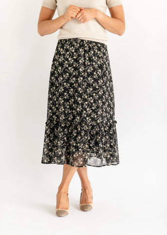 A-line midi skirts