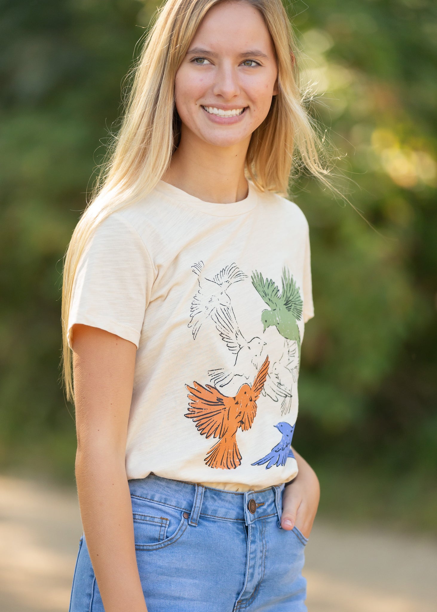 bird graphic tee