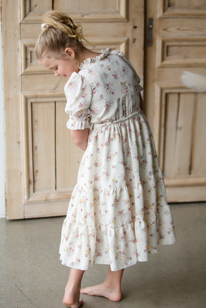 Girls Dainty Floral Tiered Dress Final Sale Inherit Co 