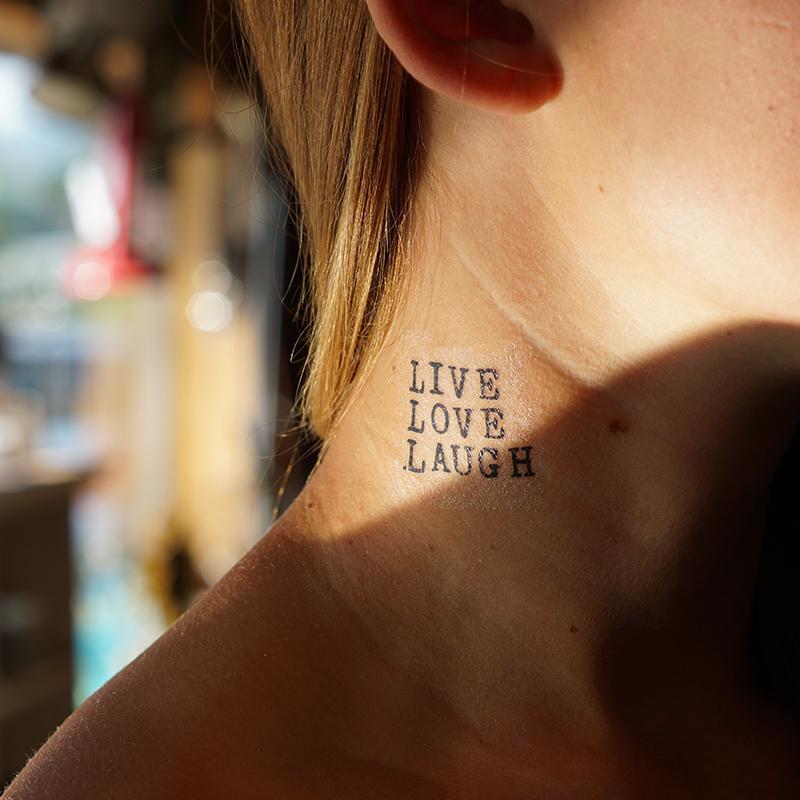 31 Catchiest Live Laugh Love Tattoos with Deep Meaning  Psycho Tats