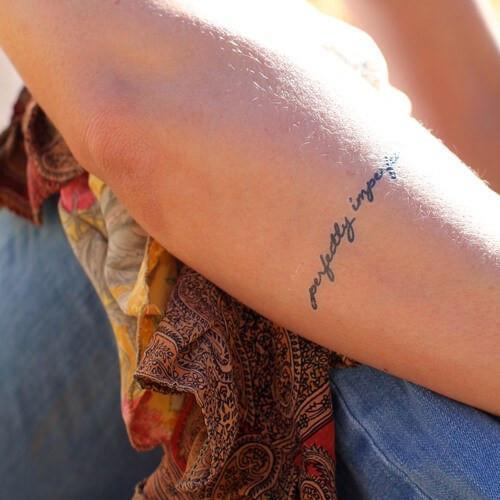 Perfectly Imperfect Tattoo  Tattoos with meaning Tattoos Simple tattoos