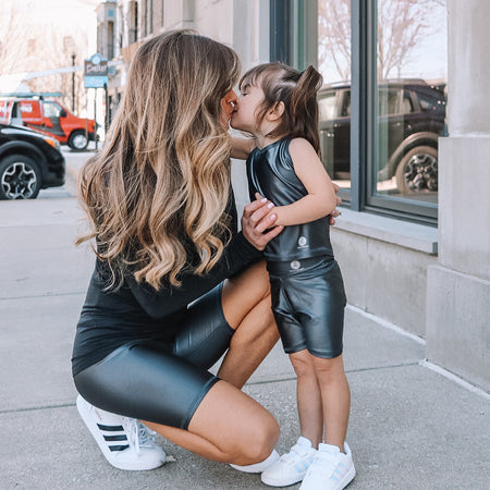 mommy and me biker shorts