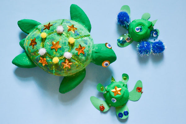 DIY Egg Carton Turtle