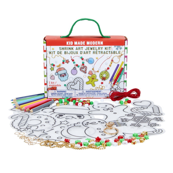 Christmas Shrink Art Jewelry Kit | Kid Made Modern