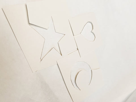 Star Aperture Embossed Blank Craft Cards