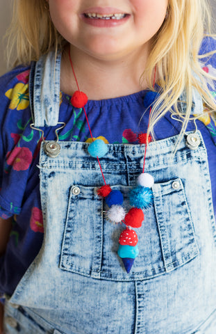 Child Patriotic Necklaces