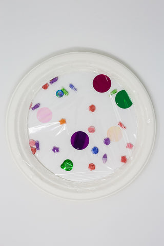 White Paper Plate Aquarium With Plastic Paper