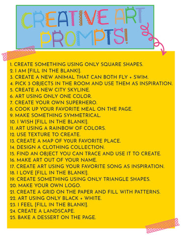 Creative Art Prompt Journal for Kids | Kid Made Modern