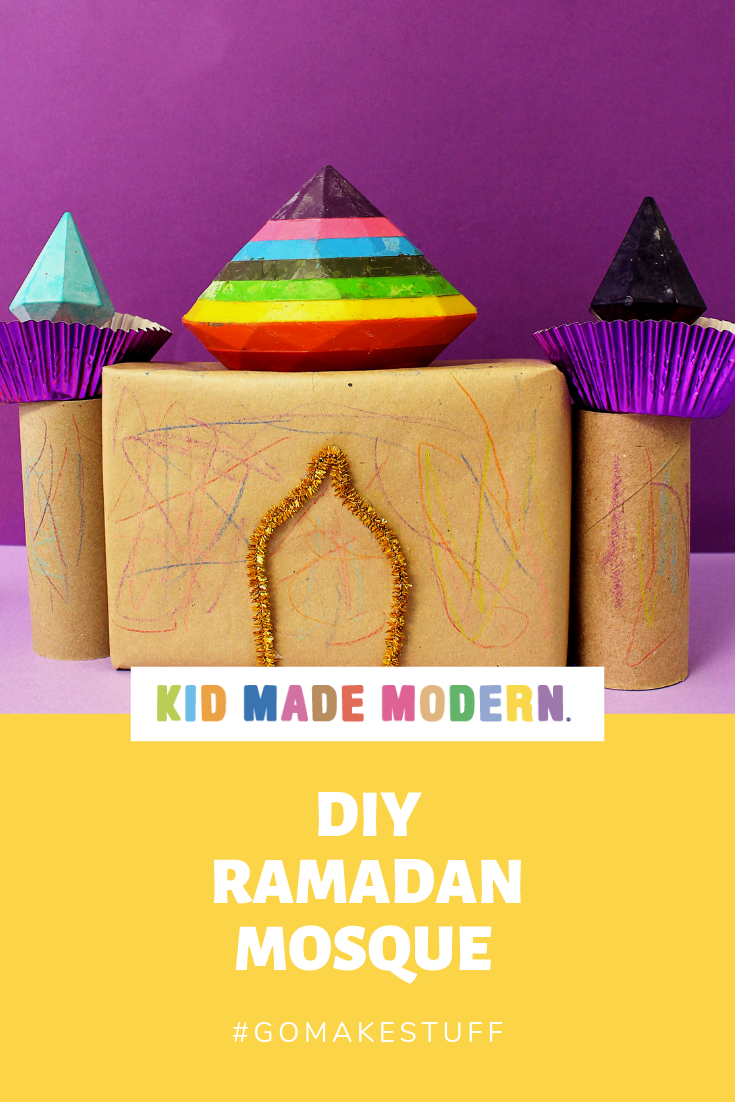 DIY Ramadan Crayon Mosque with Kid Made Modern