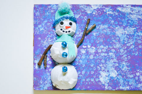 Shaving Cream & Glue Snowman Craft