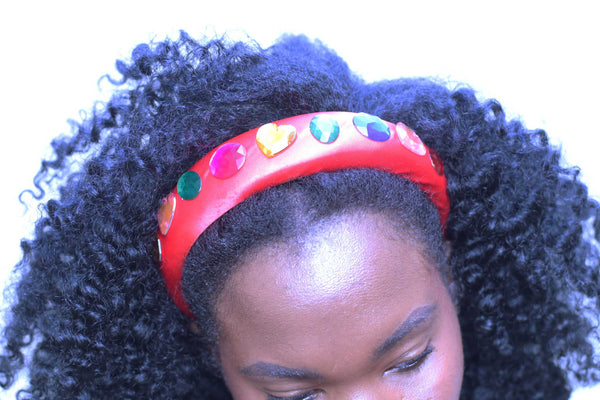 Pom Pom Headband On The Head