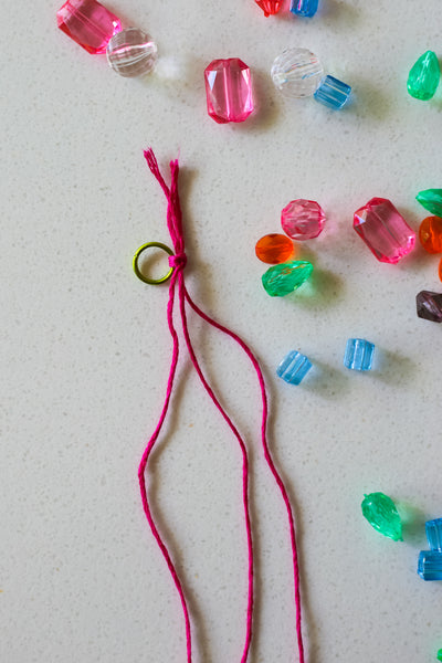 Alphabet Letters Necklace Making