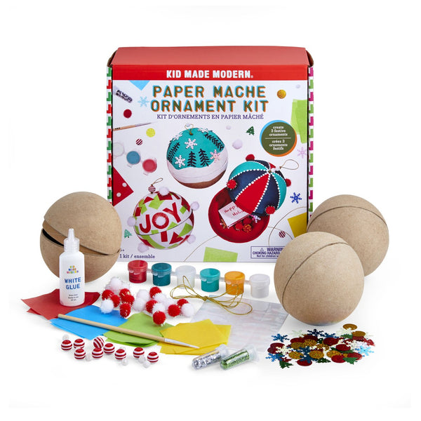 Paper Mache Ornament Kit | Kid Made Modern