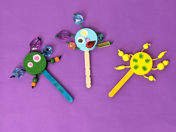 New Year's Colorful Noisemakers DIY