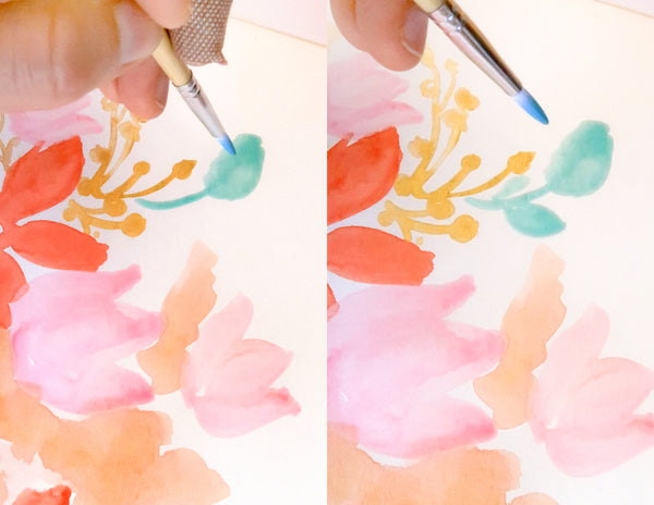 DIY Watercolor Bouquet Painting with 3D Hearts| Kid Southgeorgiaveincenters