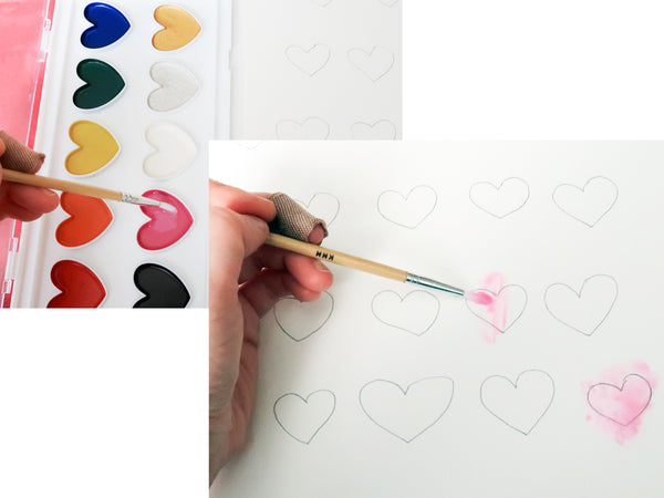 DIY Watercolor Bouquet Painting with 3D Hearts| Kid Made Modern