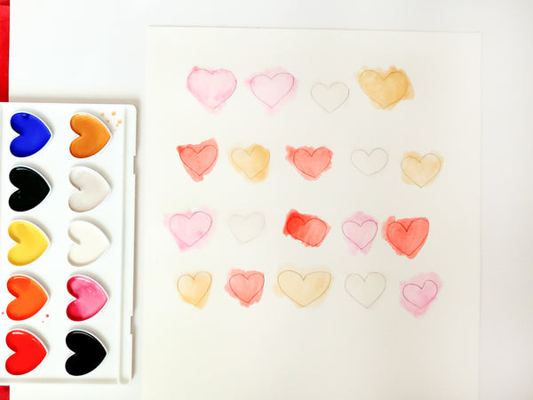 DIY Watercolor Bouquet Painting with 3D Hearts| Kid Southgeorgiaveincenters