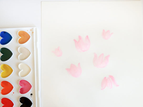 DIY Watercolor Bouquet Painting with 3D Hearts| Kid Southgeorgiaveincenters