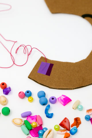 DIY Beaded Cardboard Letters – Kid Made Modern