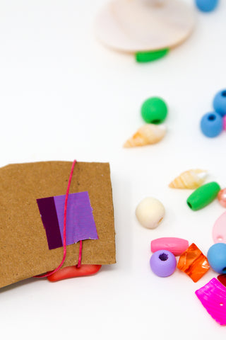 Beaded Cardboard Letter Step 3a