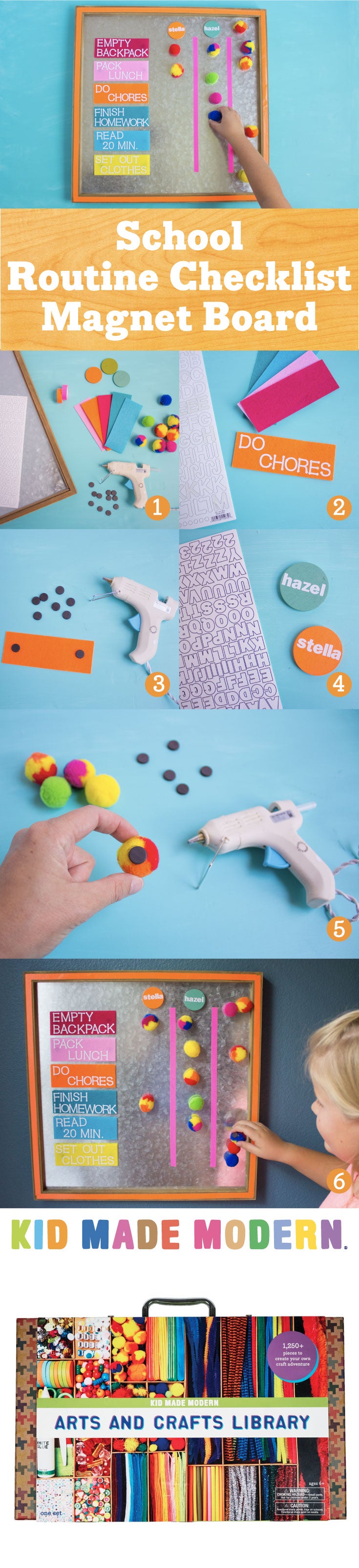 Magnetic After School Checklist Pinterest