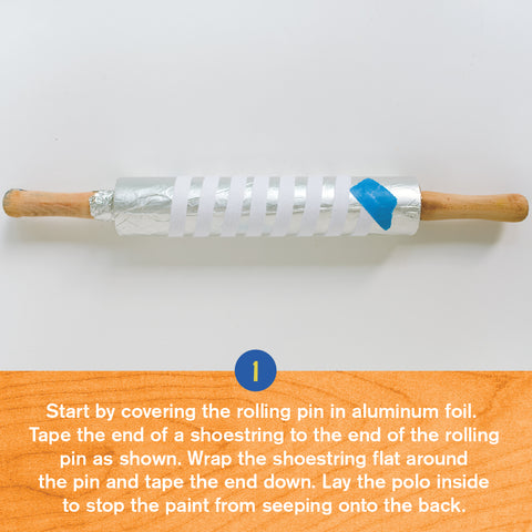 Start By Covering The Rolling Pin In Aluminium Foil