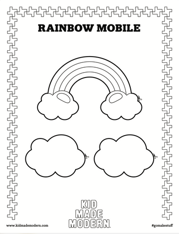 Rainbow Mobile Free Printable