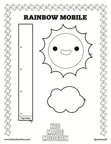 Rainbow Mobile Free Printable