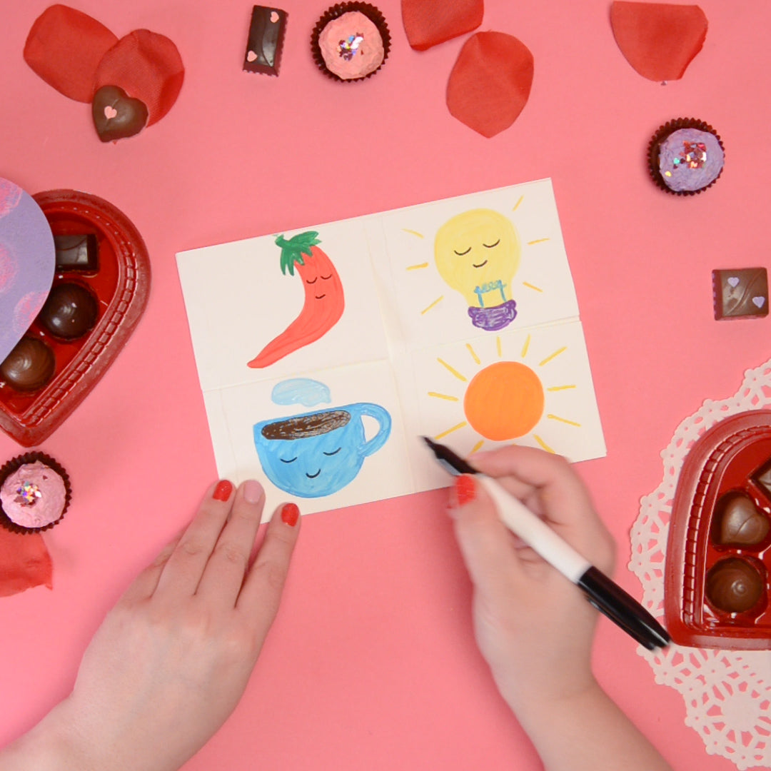 DIY Colorfull Paper Craft Drawing