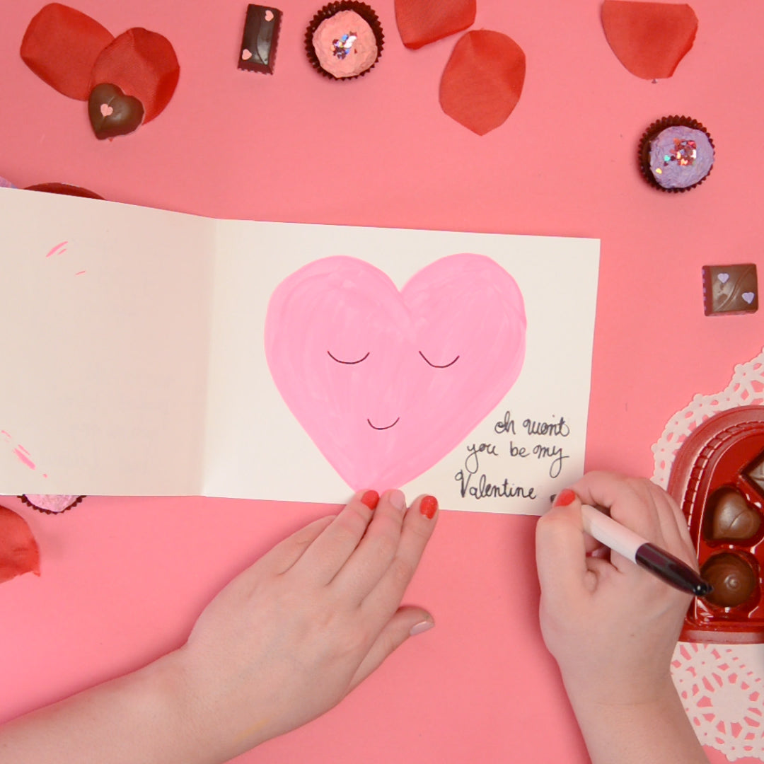 Simple Printed Valentines Card Making