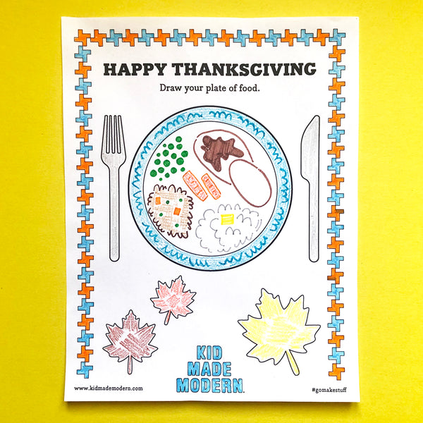 Thanksgiving Plate Printable