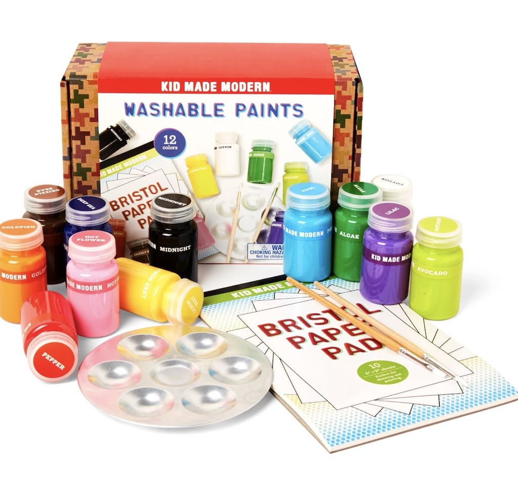 Washable paint set