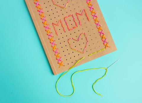 I Love Mom Embroidered Journal