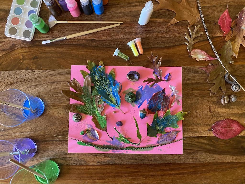 Clay Leaf Print Art - The Imagination Tree