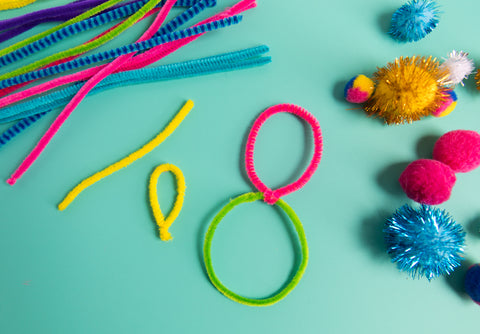 Easter Fuzzy Stick Bunny DIY With Pom Pom