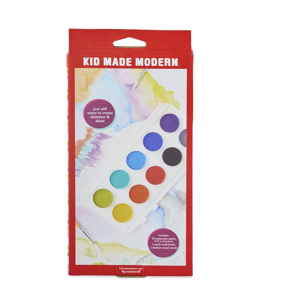 Metallic watercolor paint set