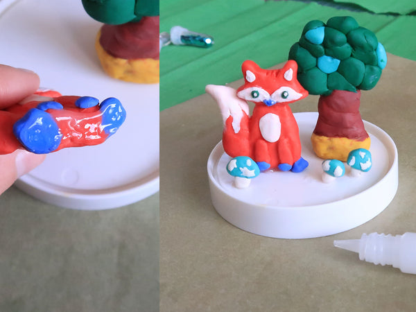 Fox in the Forest Snow Globe Clay Craft | Kid Made Modern