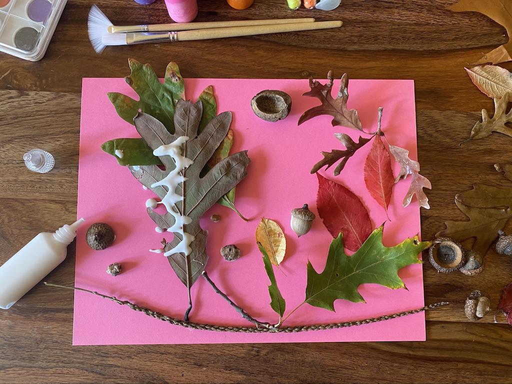 A Leaf Collage For Kids Art